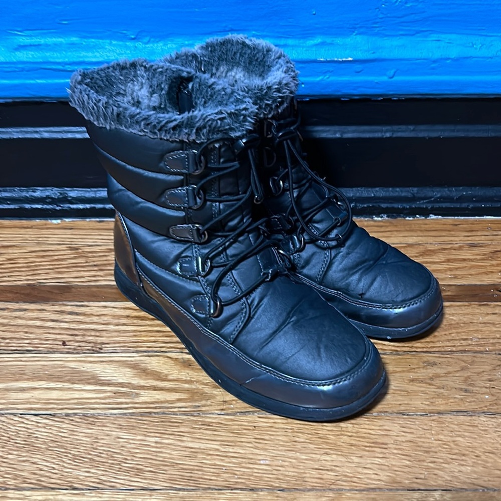 Black Real Fur Boots